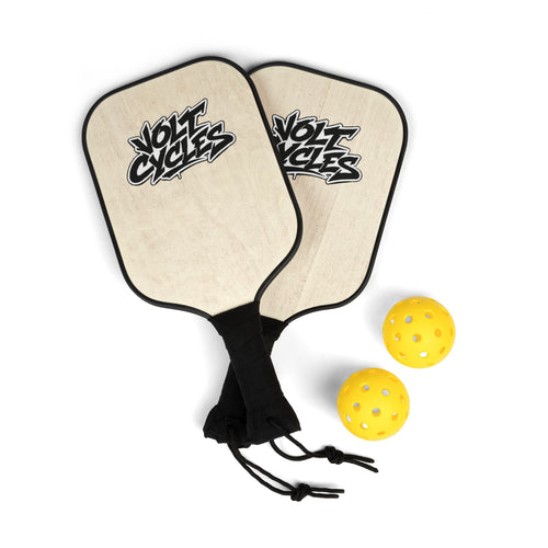 Pickleball Paddles Set — VoltCycles Pickleball Kit with 2 Paddles & Balls
