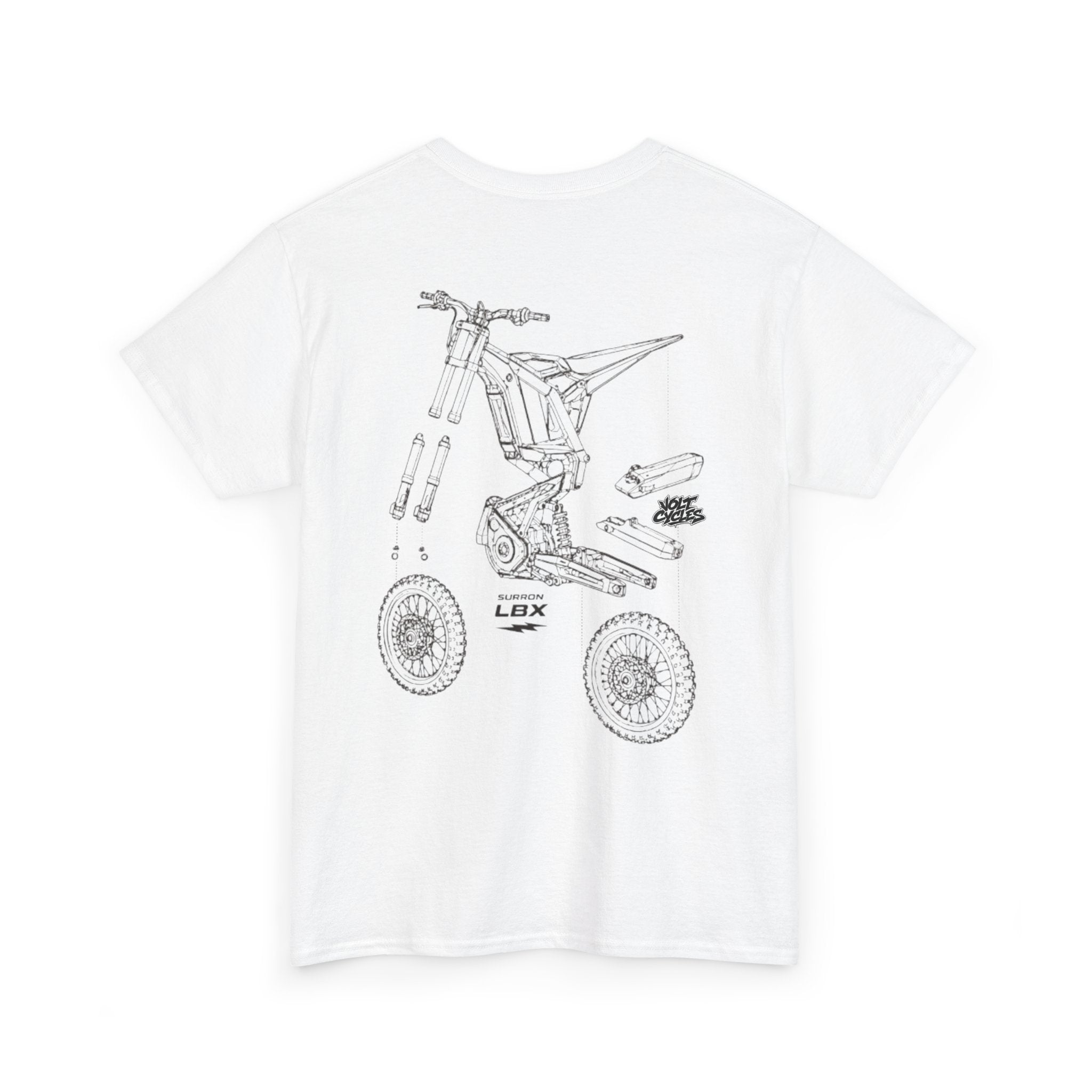 VoltCycles Surron Light-Bee X Diagram T-shirt(White)
