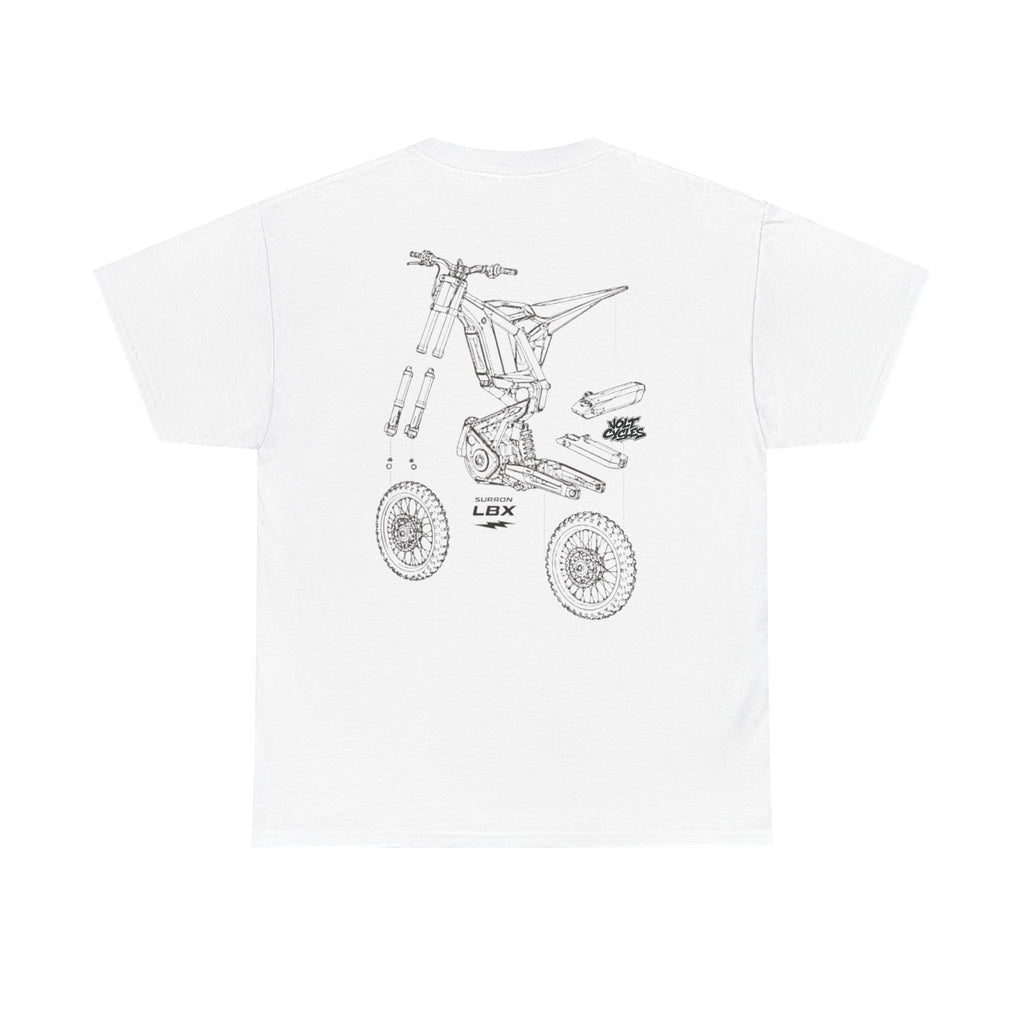 VoltCycles Surron Light-Bee X Diagram T-shirt(White)